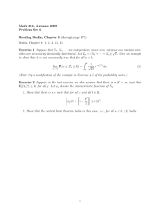 Math 312, Autumn 2009 Problem Set 6 Reading Rudin, Chapter 8