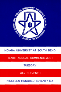 Commencement Program 1967 - AIM @ IU Home