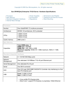 Sun SPARC Enterprise T5120
