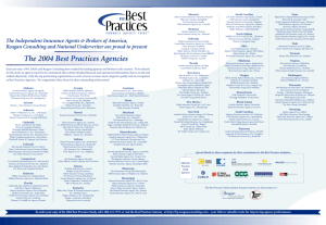 The 2004 Best Practices Agencies
