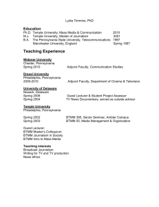 Curriculum Vitae - UD Department of Communication