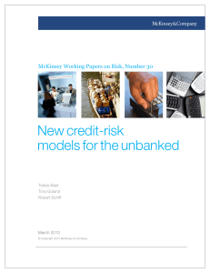 New credit-risk models for the unbanked