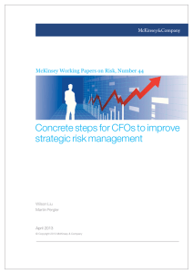 Concrete steps for CFOs to improve strategic risk management