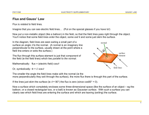 Flux and Gauss' Law