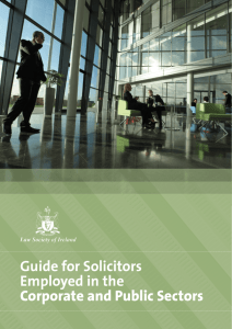 Guide for Solicitors Employed in the Corporate and Public Sectors