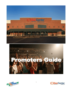 Promoters Guide - Sun National Bank Center