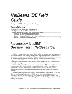 Introduction to J2EE Development in NetBeans IDE