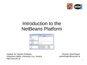 Introduction to the NetBeans Platform