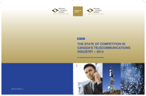 The State of Competition in Canada's Telecommunications Industry