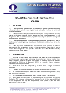 IBRACON Egg Protection Device Competition APO 2014
