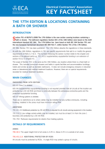 key factsheet: the 17th edition & locations containing a bath or shower