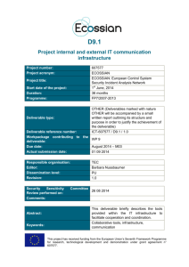 Project internal and external IT communication