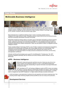 Case Study McDonalds Business Intelligence