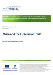 Africa and the EU mineral trade