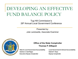 developing an effective fund balance policy
