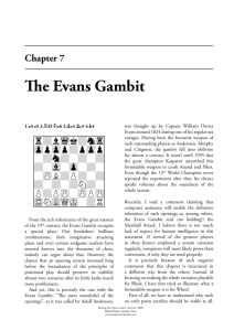 The Evans Gambit