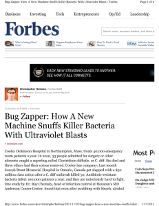 coverage by Forbes Magazine