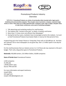 Promotional Products Industry Overview