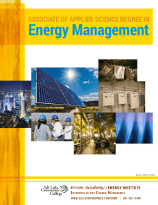 Energy Management - Continuing Ed | Salt Lake Community College