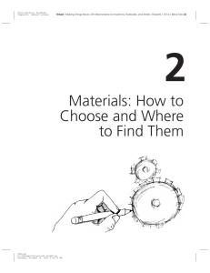 Materials: How to Choose and Where to Find Them