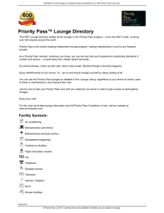 Priority Pass™ Lounge Directory