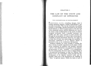 the law of the unity and conflict of opposites