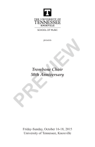 Trombone Choir 50th Anniversary Event