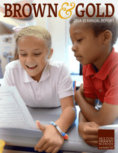 &2014-15 ANNUAL REPORT - Milton Hershey School