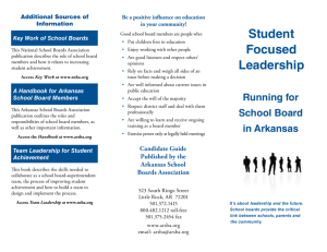 ASBA's Candidate Guide - Arkansas School Boards Association