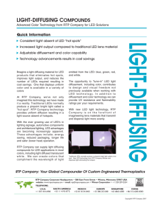 LED Light-Diffusing Compounds - Innovation Bulletin