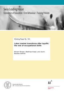 Labor market transitions after layoffs: the role of occupational skills