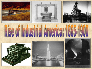 Rise of Industrial America 1865-1900