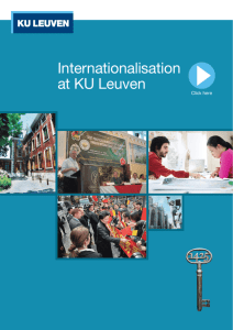 Internationalisation at KU Leuven