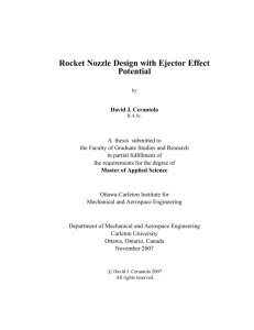 Rocket Nozzle Design with Ejector Effect Potential