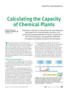 Calculating the Capacity of Chemical Plants