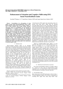Enhancement of Attention and Cognitive Skills Using EEG Based