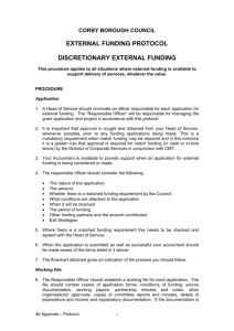 Part 4e appendix - Rules - Protocol External Funding