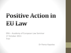 Positive Action in EU Law - era