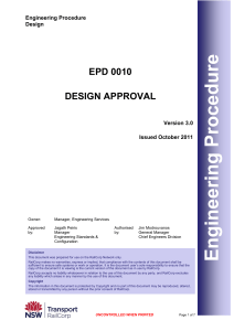 Design approval - Asset Standards Authority