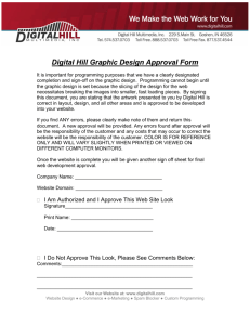 Digital Hill Graphic Design Approval Form