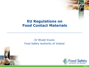 EU Regulations on Food Contact Materials