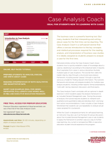 Case Analysis Coach