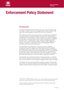 Enforcement policy statement