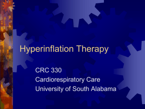 Hyperinflation Therapy