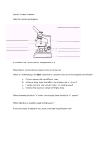 Quiz #2 Practice Problems Label the microscope diagram A