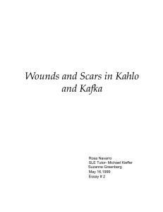 Wounds and Scars in Kahlo and Kafka