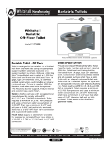 Bariatric Toilets - Whitehall Manufacturing