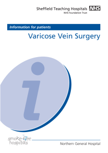 4732 Varicose Vein Surgery - Sheffield Teaching Hospital