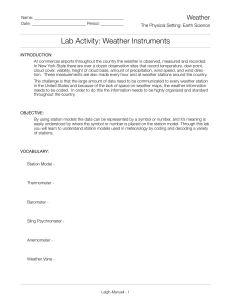 3.2 Weather Instruments
