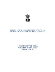 Report of the committee for evolving a composite development index